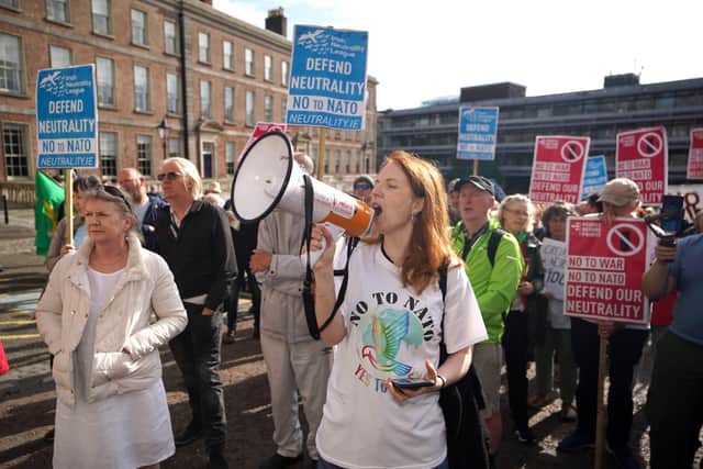 Mr Varadkar dismissed some of the interruptions as “untrue” and conspiracy theories.