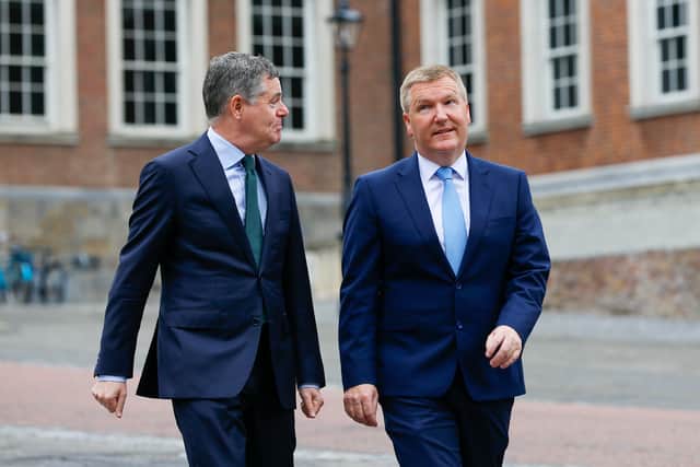 Speaking to reporters at the National Economic Dialogue, Mr Donohoe said the budgetary approach on progressing housing will be a “critical element” for the Government.