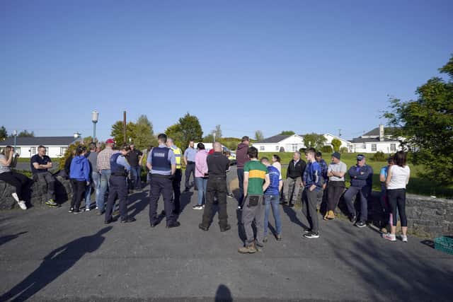 “And I want to particularly thank the gardai for the work that they’ve done in managing these protests, a very difficult job in a difficult situation and also to recognise the communities that have accepted newcomers into their communities.”