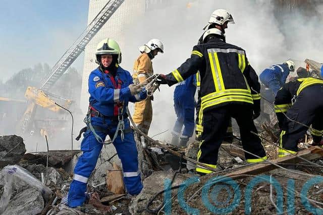 Yulia Norovkova, spokeswoman for emergency rescue crews on the scene, said local volunteers were helping nearly 150 emergency personnel. Two aid stations, including psychologists, were operating, she said.