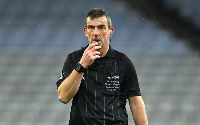 Carlow referee Paud O'Dwyer. PIC: Sportsfile