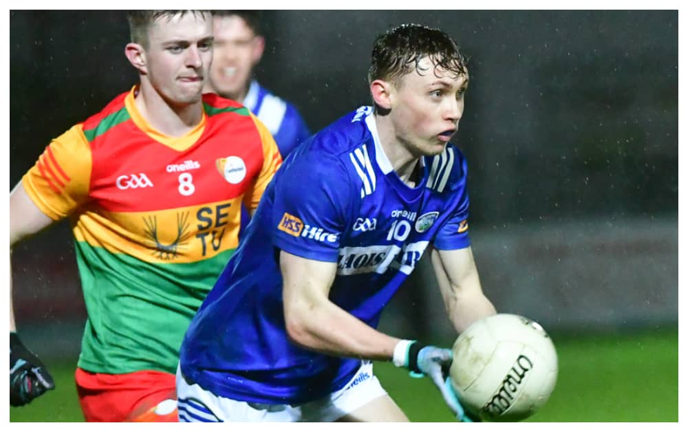 Josh Hogan in possession against Carlow Photo Denis Byrne