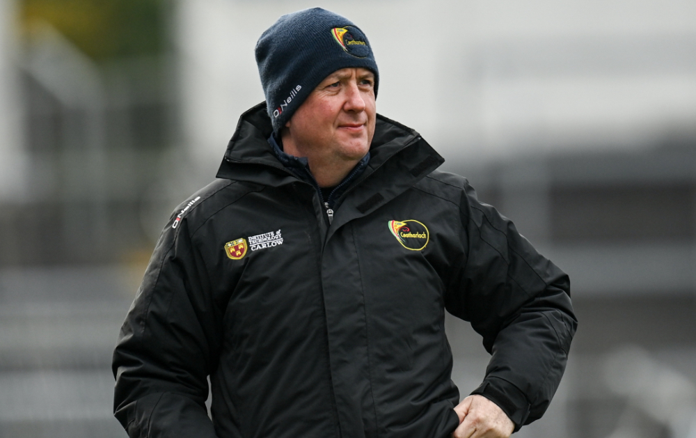 Carlow manager Niall Carew. PIC: Sportsfile