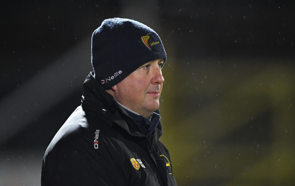 Carlow manager Niall Carew. PIC: Sportsfile
