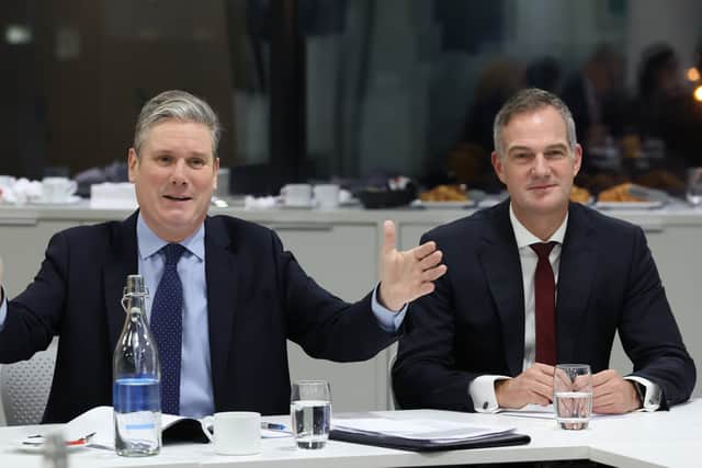 Sir Keir began his two-day visit to Northern Ireland by meeting business leaders in Belfast.