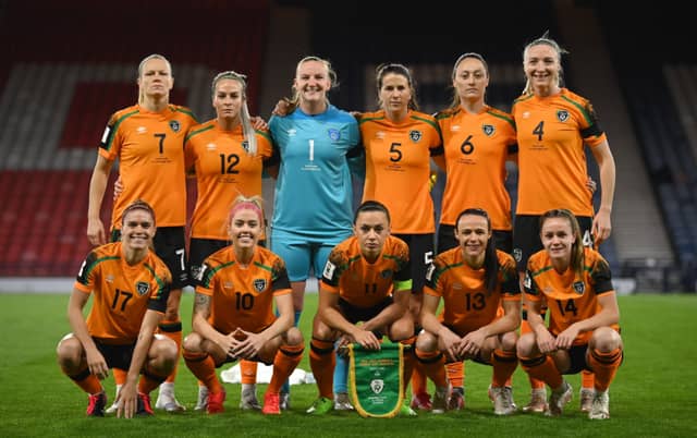 The Republic of Ireland women's national team are now 24th in the FIFA world rankings following their 1-0 playoff victory over Scotland. PIC: Sportsfile