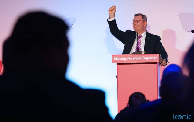 The party leader told his annual conference changes must be secured to the controversial Northern Ireland Protocol.