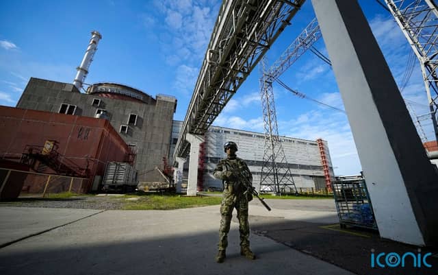 Ukrainian President Volodymyr Zelensky says Russia’s military actions there amount to ‘nuclear blackmail’