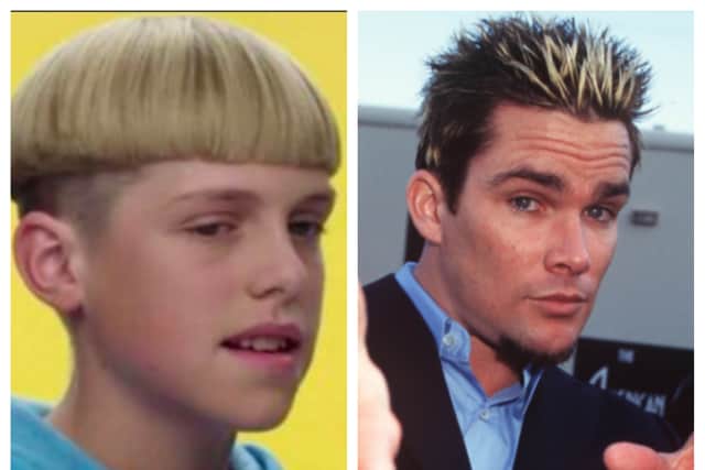 The hairstyles...