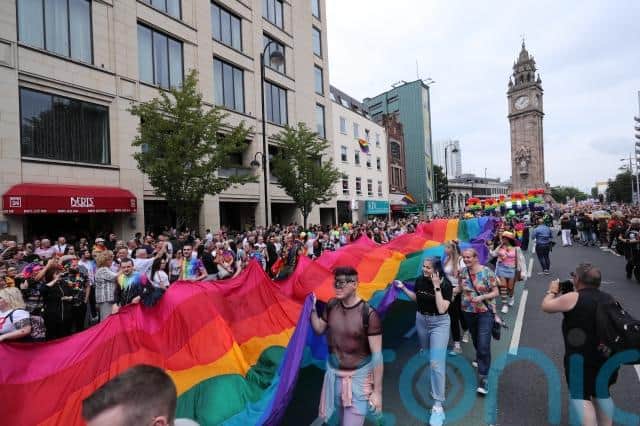 “We’re also really excited to be profiling the experiences of asylum seekers and refugees in Northern Ireland and to have them lead our parade.”