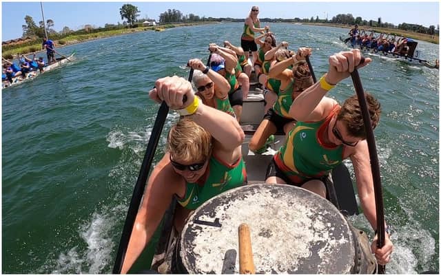Carlow Dragon Boat Club cruise to gold at International Festival in Barcelona