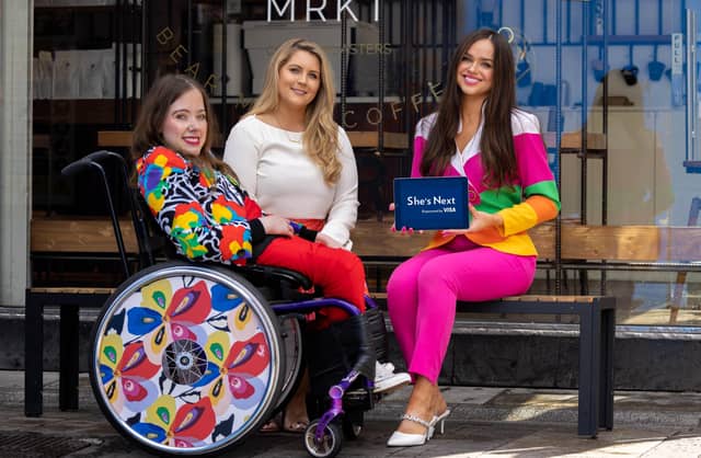 Izzy Keane of Izzy Wheels, Pamela Laird and Ailbhe Keane of Izzy Wheels