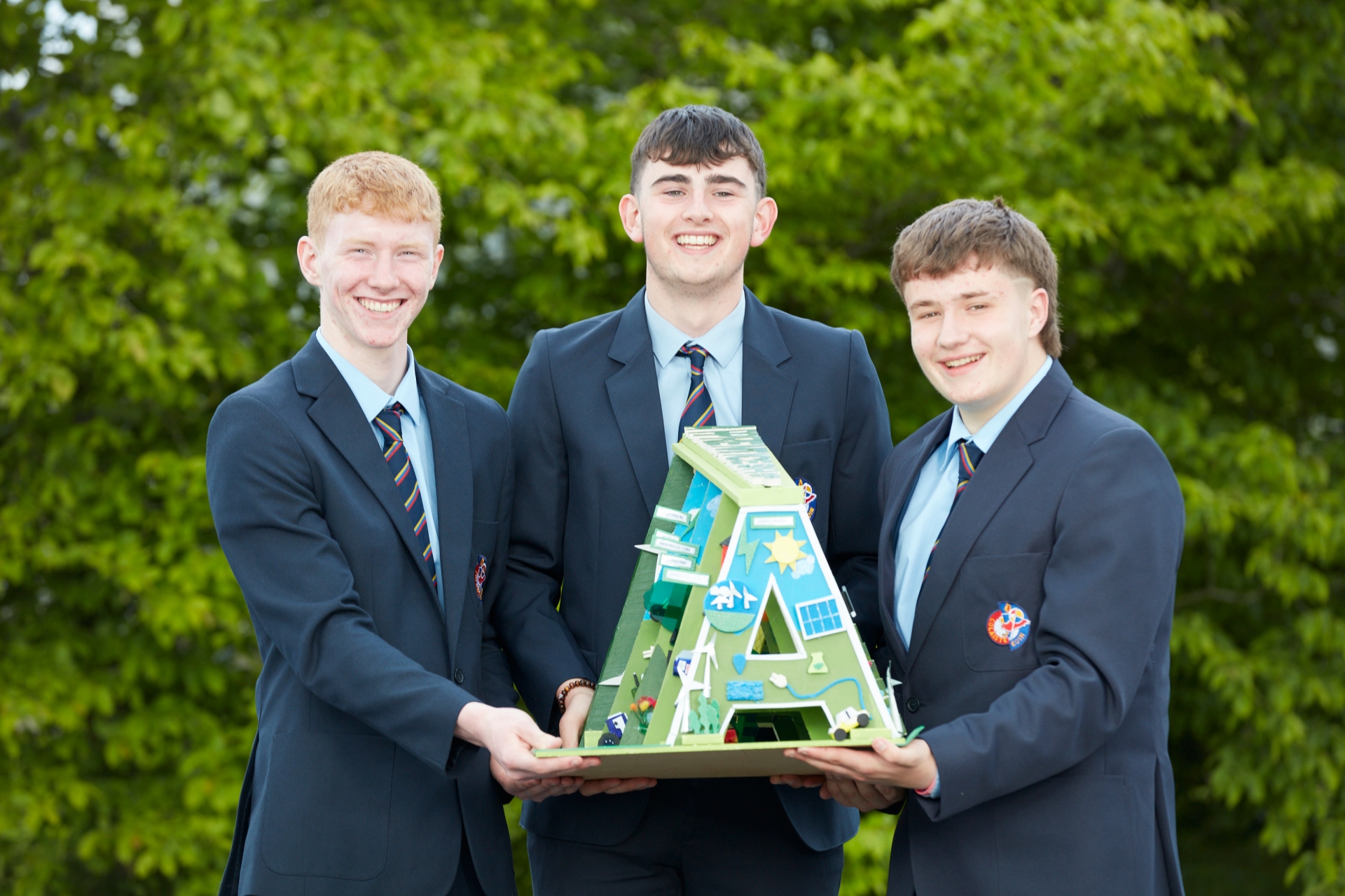 Dara Connolly, Adam Kinsella and Lewis Mc Donnell from Colaiste Eoin, Carlow