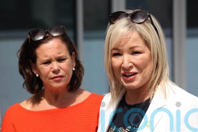 “And the British government have assisted the DUP in these blocking tactics and they need to desist and certainly when we meet Boris Johnson on Monday we will be making that very clear to him.”