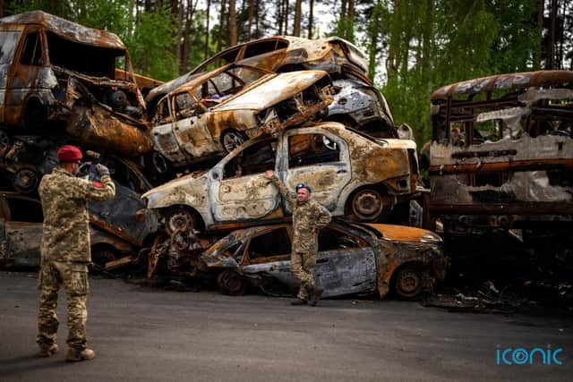 The Odesa city council said four of the missiles hit a furniture company, with the shock waves and debris badly damaging high-rise apartment buildings.