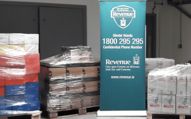 The smuggled alcohol - including wine, limoncello and sambuca - has a combined retail value of approximately €24,300, representing a potential loss to the Exchequer of more than €15,600. 