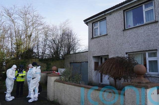 The scene has been sealed off as a technical examination gets under way by the Garda Technical Bureau.