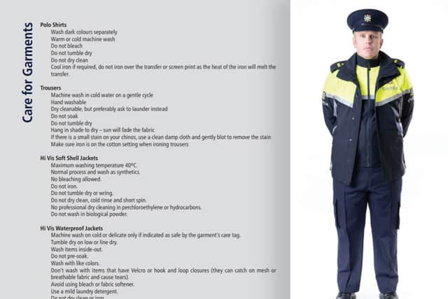 It says these extensive collaborations and engagement designed they new uniform ‘by Garda members, for Garda members’. MORE BELOW IMAGE.