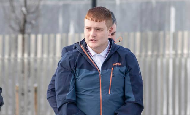 Stephen Dowling from Carlow who appeared at Letterkenny District Court today in connection with a shooting incident in Glenties last Saturday