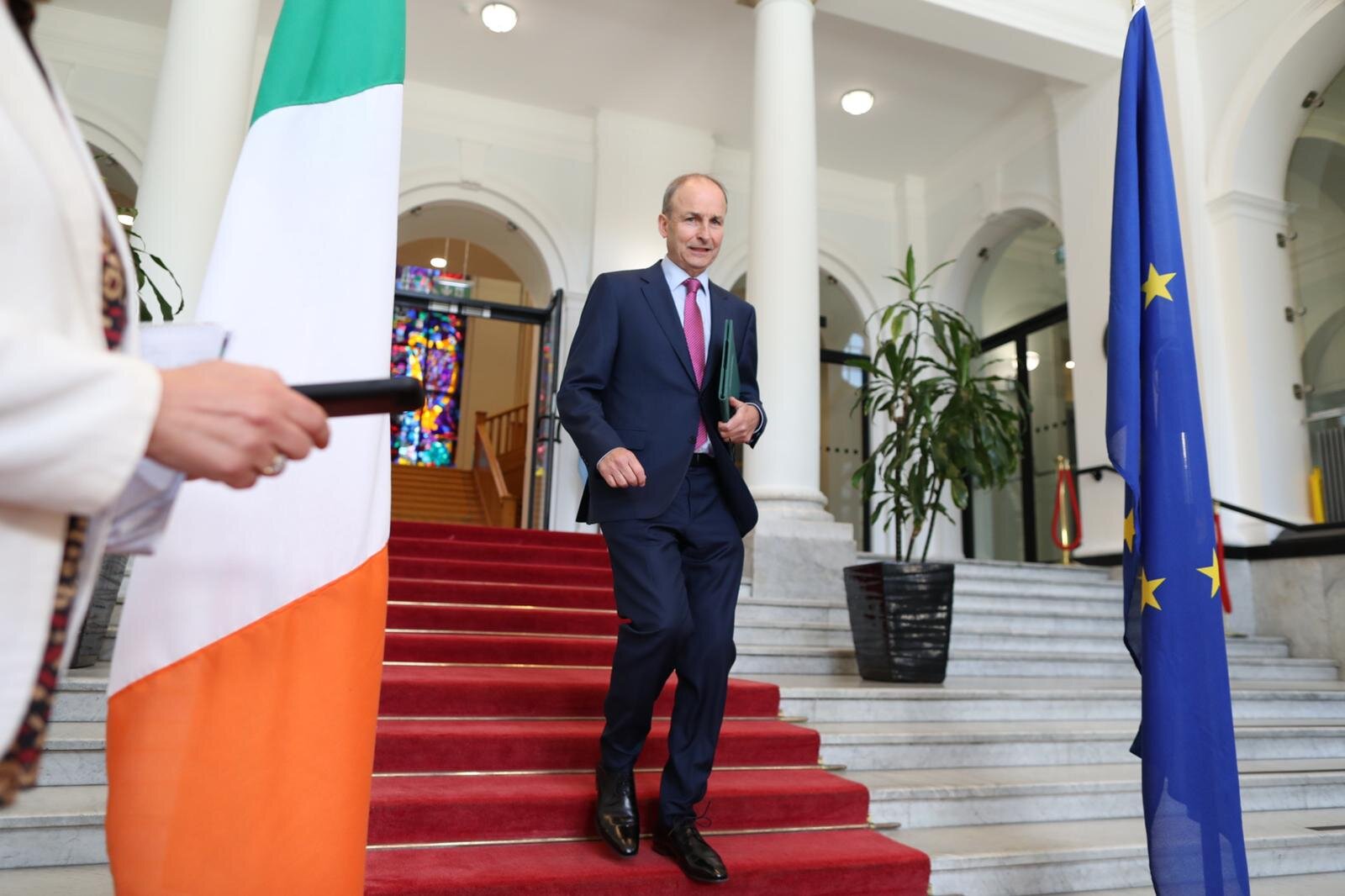 Taoiseach Micheál Martin in Government Buildings