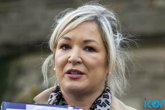 He also hit out at Sinn Fein for its “double standards”, after Michelle O’Neill criticised the Prime Minister for undermining the public health message earlier this week.