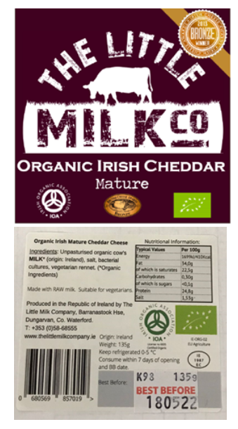 The alert applies to batches with the code K98 and best before date 18/5/22. 