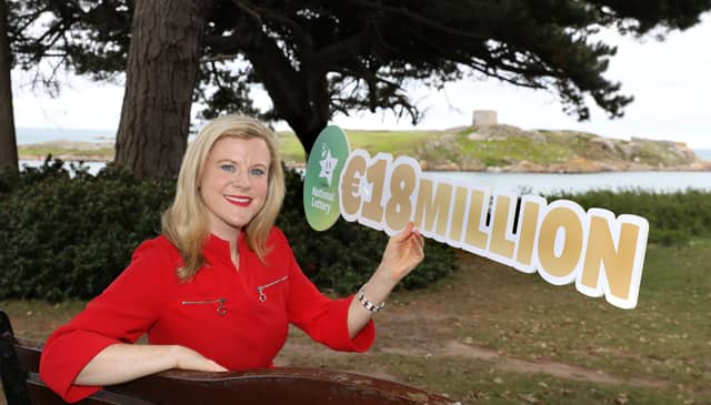 Presenter Nuala Carey hopes the Lotto jackpot is won tomorrow night