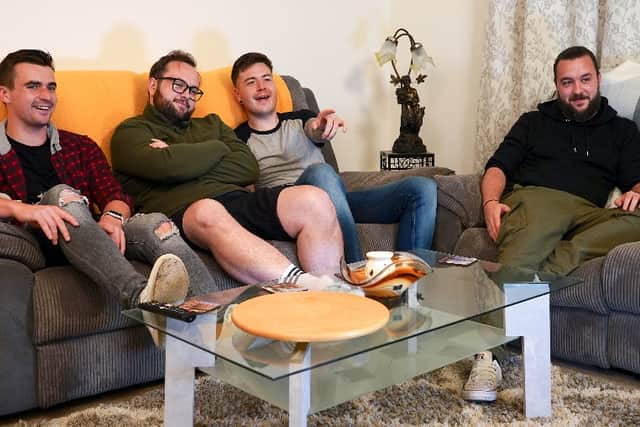 Meet Gregg, Jon, Eric & Johnny, who have been hanging around together since secondary school.