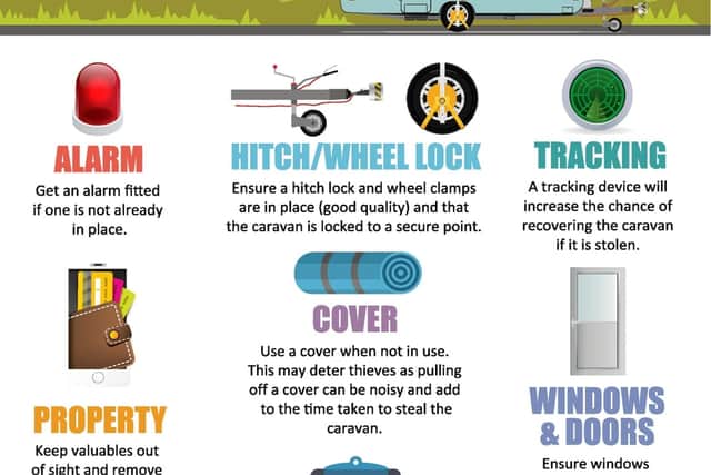 With more people enjoying caravan and campervan 'staycations' this year, gardaí have issued advice to holidaymakers to make them extra vigilant with their security.