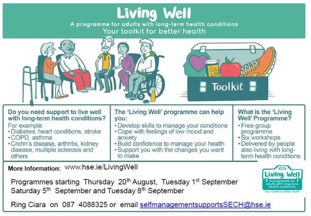 Free HSE self-management programme for adults with long-term health conditions