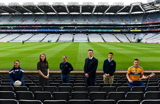 Attendees at the launch of the Setanta College/GPA/WGPA Scholarships at Croke Park in Dublin. Photo: Sam Barnes/Sportsfile