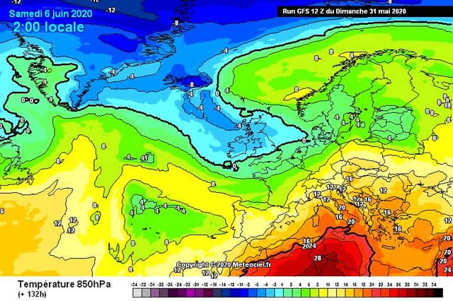 Temp charts for June 6 (CREDIT: Carlow Weather)