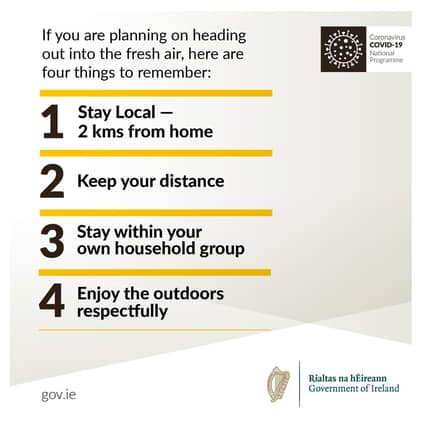 The Taoiseach has urged people to stay home this weekend to help save lives by slowing the spread of the disease.