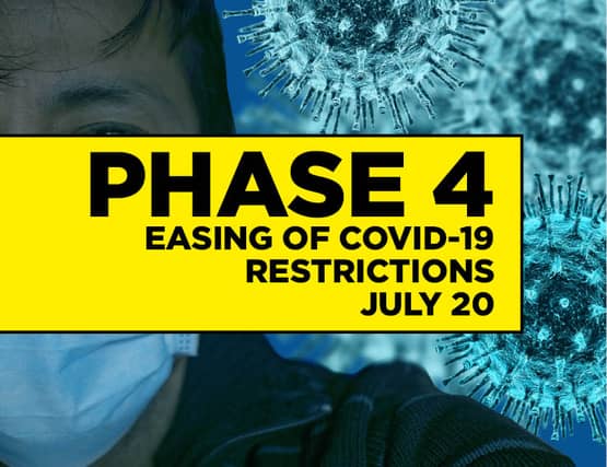 Phase 4 of the easing of the Covid-19 restrictions - July 20