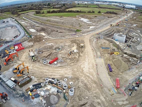 The Distributor Road under construction at J17 Enterprise Park in Portlaoise