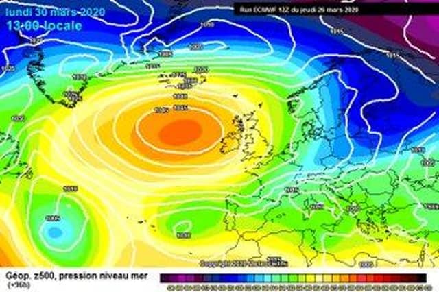 Weather chart for March 30 CREDIT: Carlow Weather