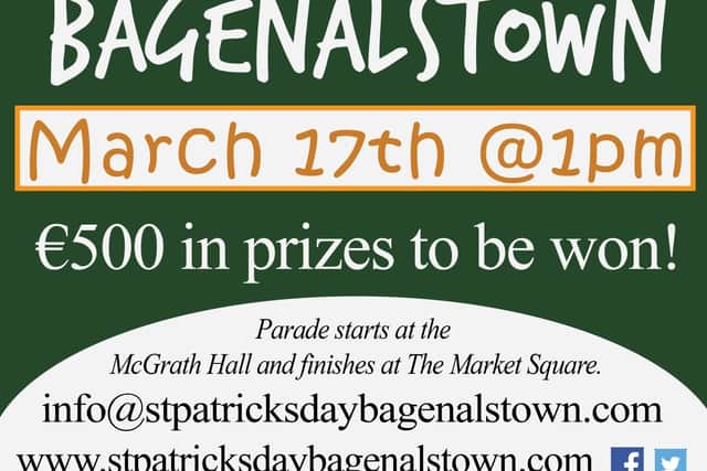 Bagenalstown will celebrate in style with a burst of energy and colour on March 17 and show that when people work together, anything is possible!