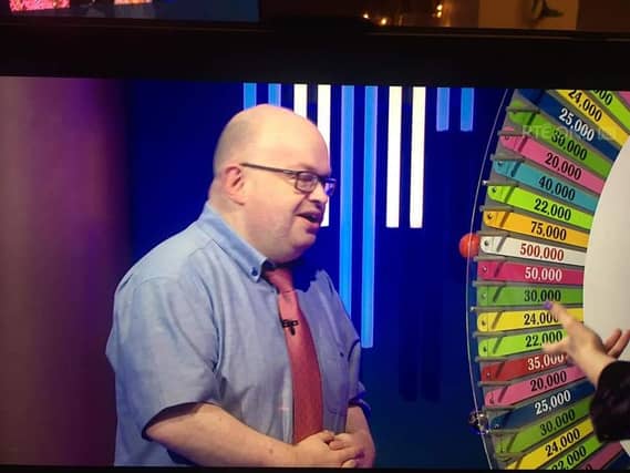 Brendan Lynch spinning the wheel on Winning Streak