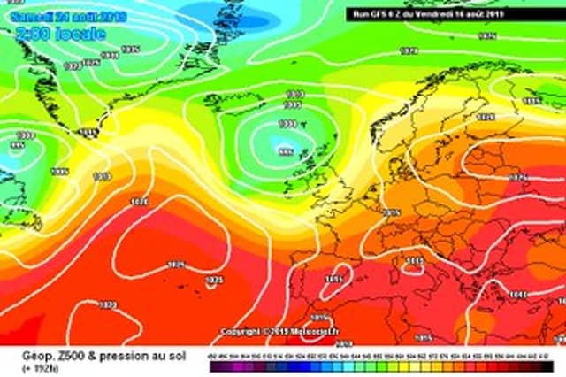 Charts for August 24 Credit: www.carlowweather.com