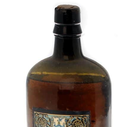 The 1880s bottle of Cassidy &amp; Co Monasterevin whiskey was matured by the Cassidy family, who made whiskey at the Kildare mill from 1784 until 1921.