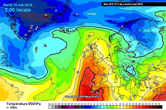Weather charts for May 14 are looking good