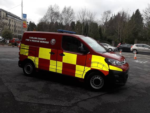 A picture of the van (Source: Carlow Fire Service)