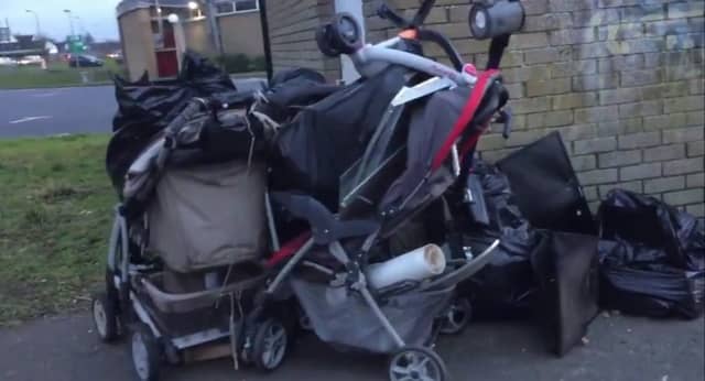 A screenshot from the video posted on social media (CREDIT: Dermot O'Brien)