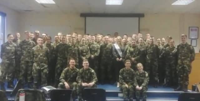 Shauna with the Cadet class