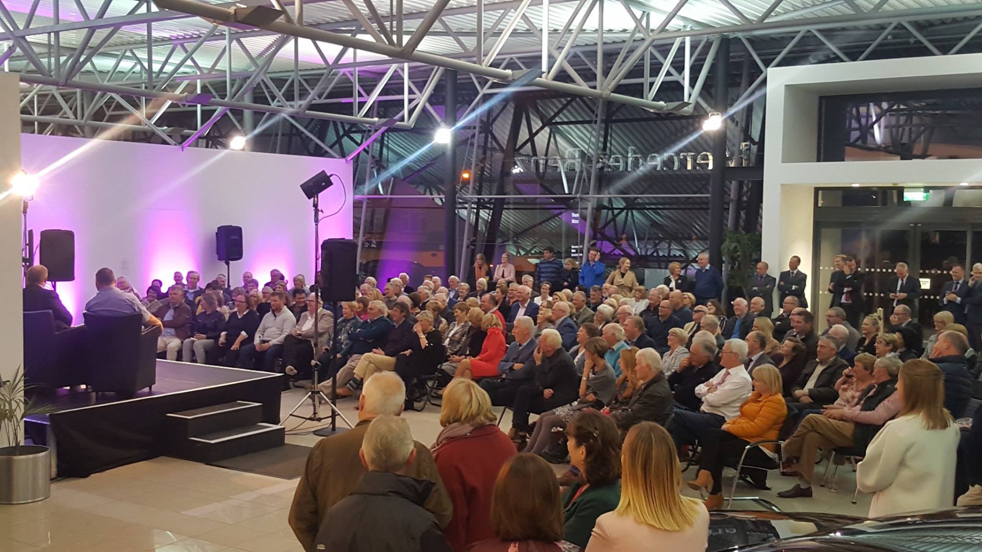 A huge crowd attended the event