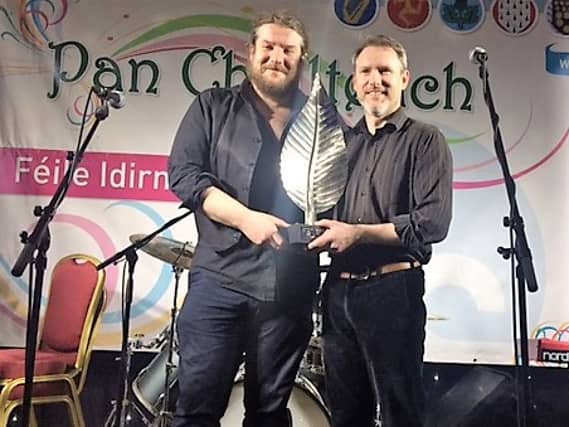This year’s winning duo Pádraig Seoighe and Niall Teague went on to win the International Pan Celtic Song Contest