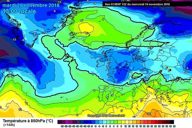 Weather charts for November 20 (Source: Carlow Weather)