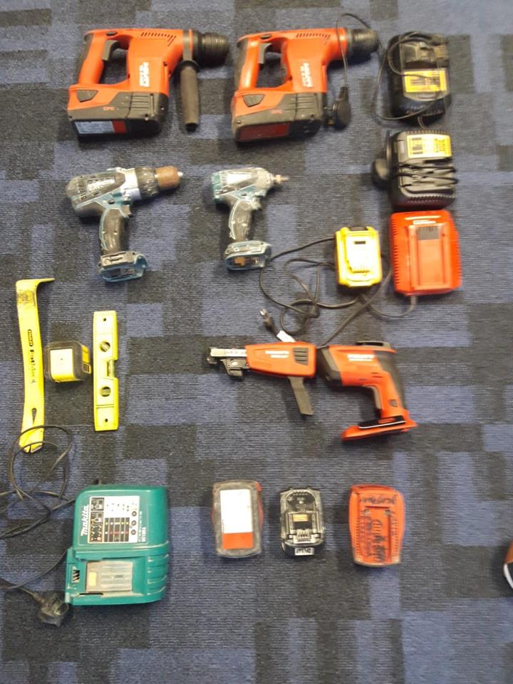 A picture of the recovered tools (Source: Carlow/Kilkenny Gardaí)