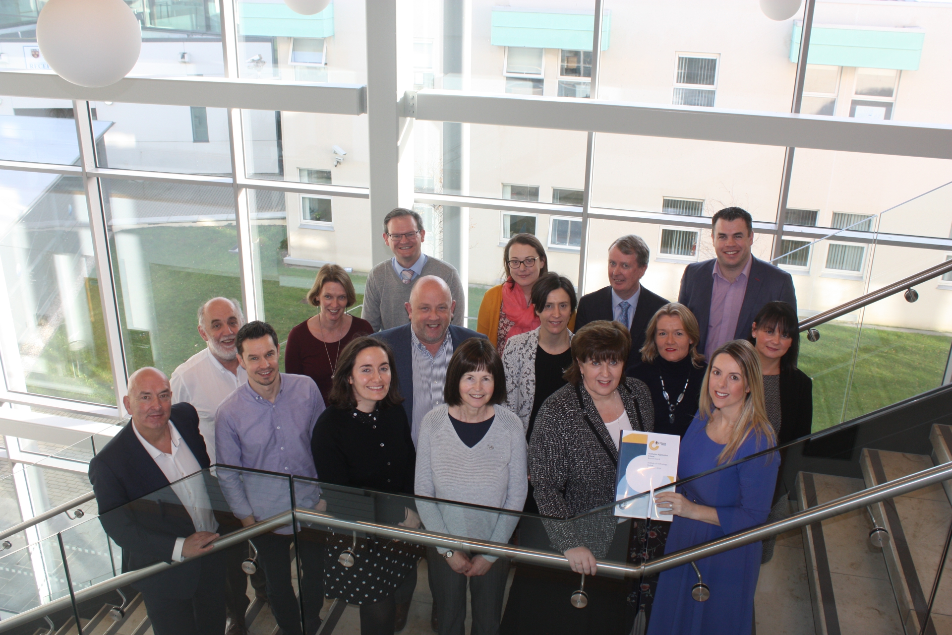Dr Allison Kenneally, Director of the Office of Equality, Diversity and Inclusion (EDI) at Institute of Technology Carlow (bottom right), alongside Dr Patricia Mulcahy, President, IT Carlow