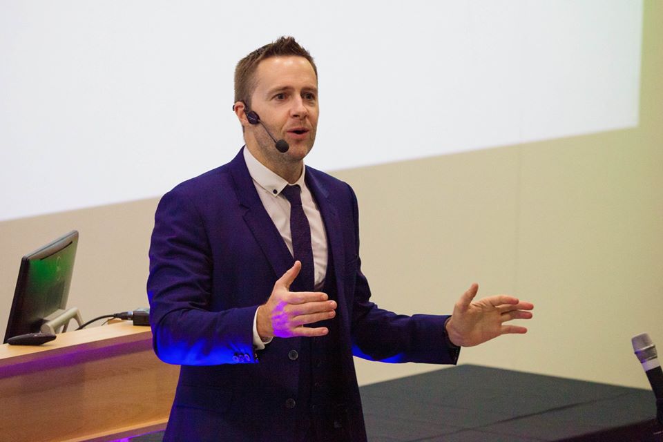 Keith Barry at the networking event in Carlow